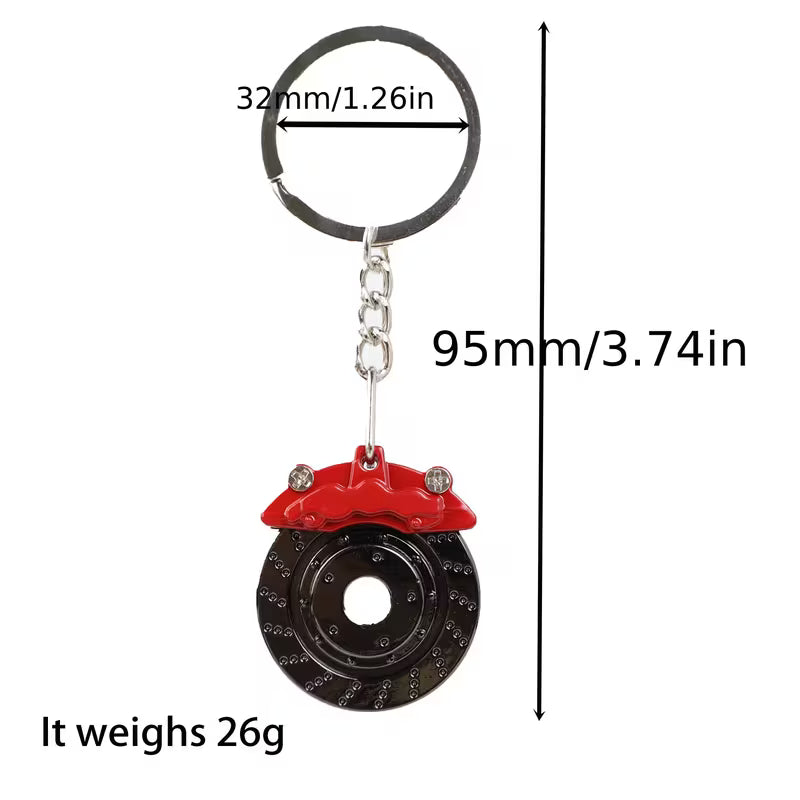 Spinning Disc & Caliper Keychain