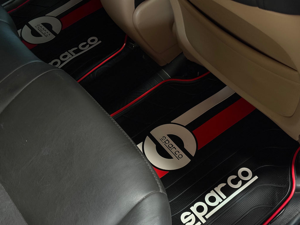 Premium Racing Red Sparco Car Floor mat
