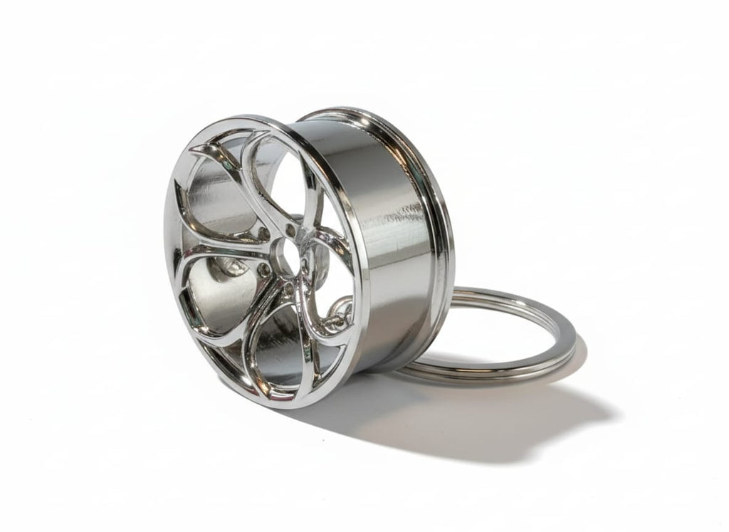 Metal Alloy Wheel Keychain