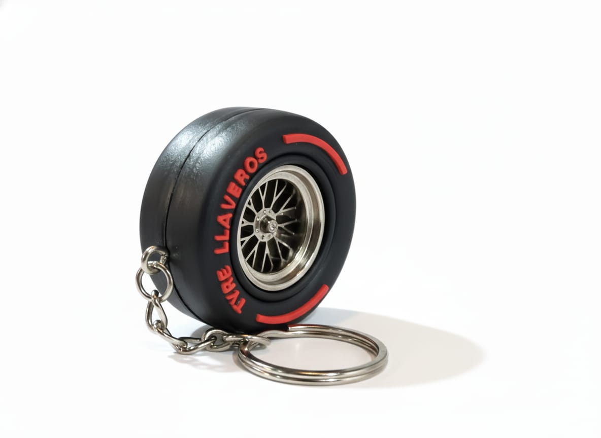 Racing Tyre Keychain