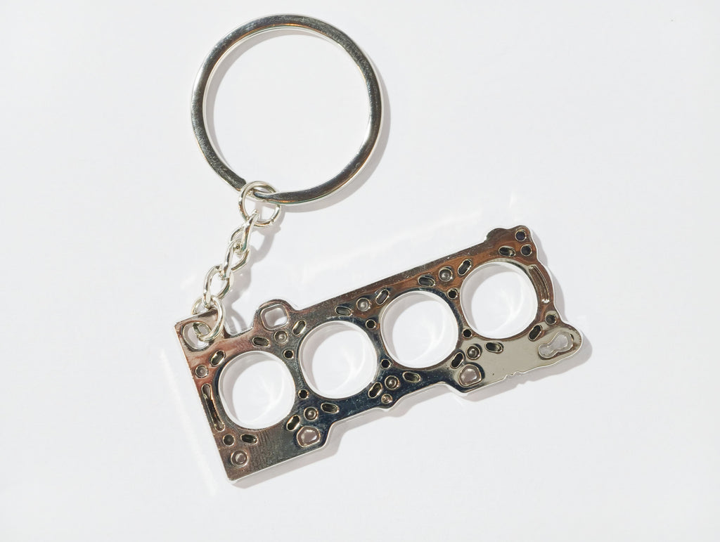 4-Cylinder Head Gasket Keychain