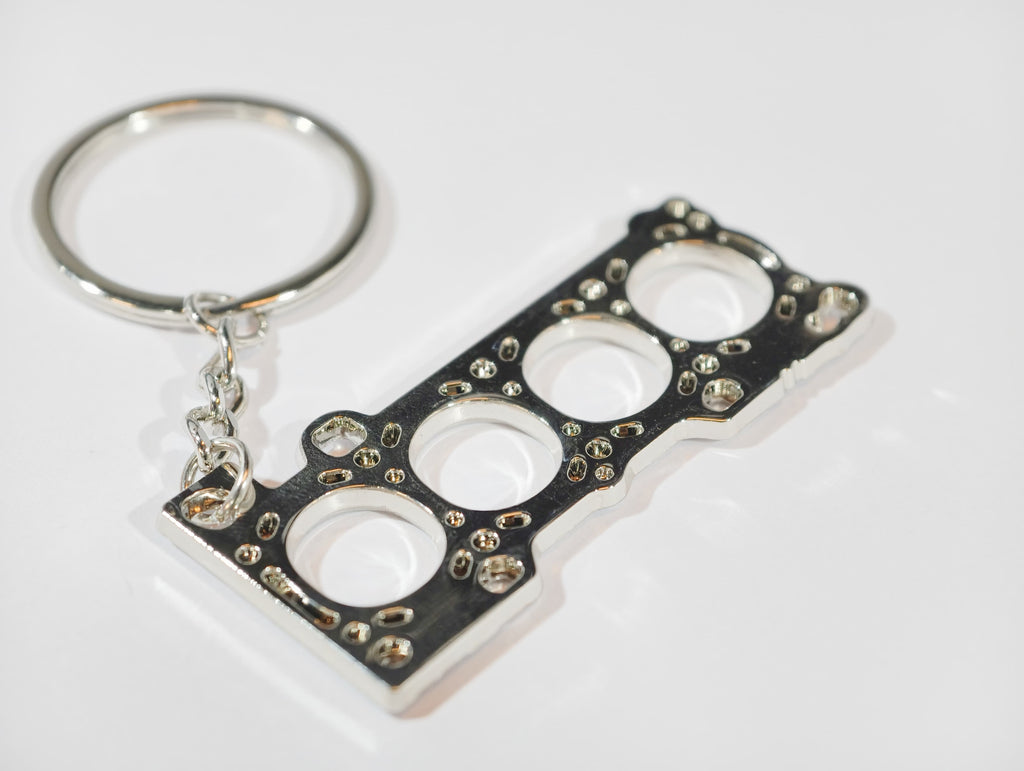 4-Cylinder Head Gasket Keychain