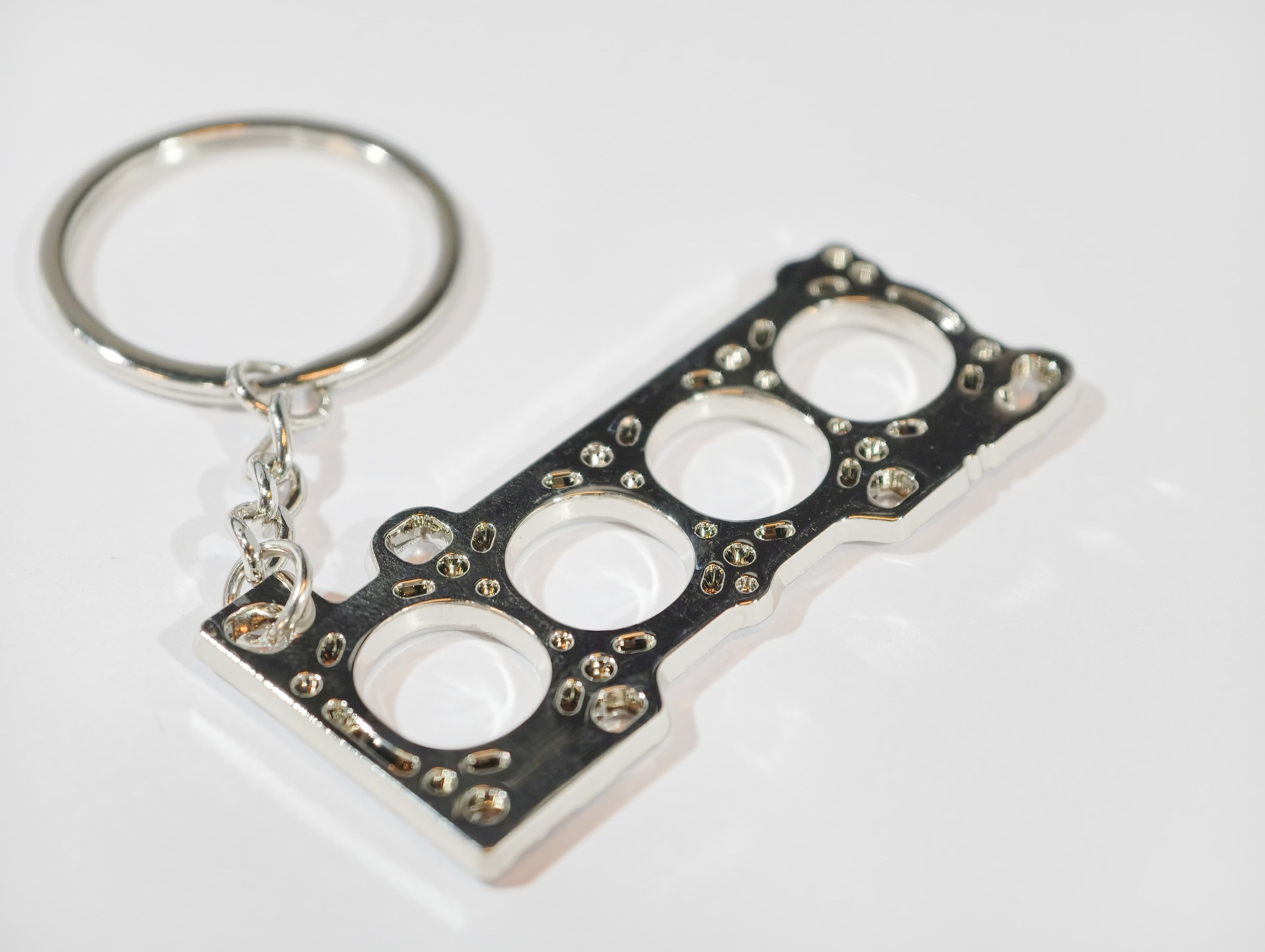 4-Cylinder Head Gasket Keychain