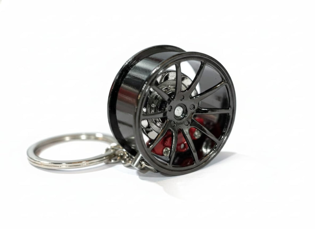 3-in-1 Performance Wheel, Spinning Rotor & Caliper Keychain