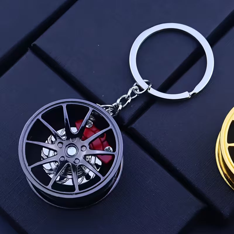 3-in-1 Performance Wheel, Spinning Rotor & Caliper Keychain