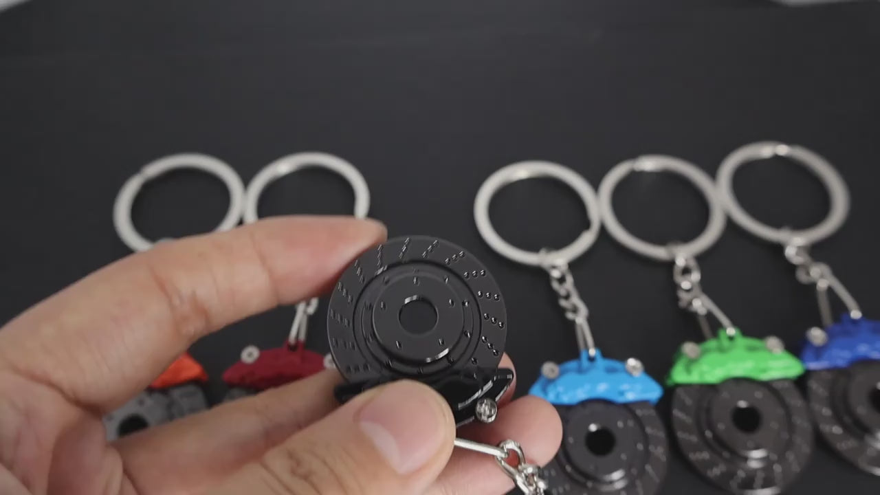 Spinning Disc & Caliper Keychain