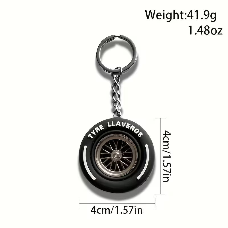 Racing Tyre Keychain